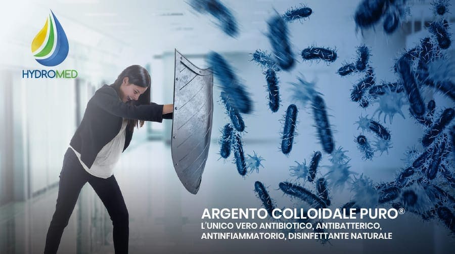 argento colloidale contro batteri