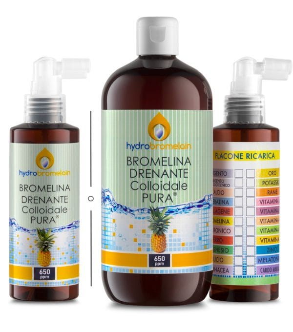 BROMELINA 500+ricarica +150 colloidali puri